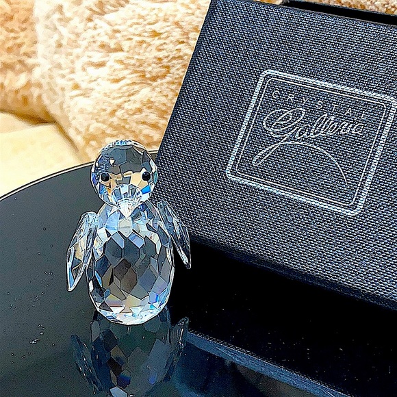 🖤CRYSTAL PENGUIN 🐧 FIGURINE - Picture 1 of 14